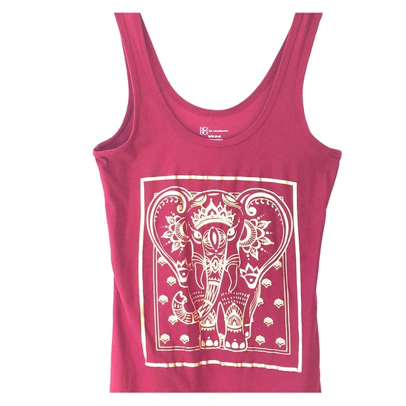 No Boundaries Tops - No Boundaries: NWOT vibrant maroon / gold tank top